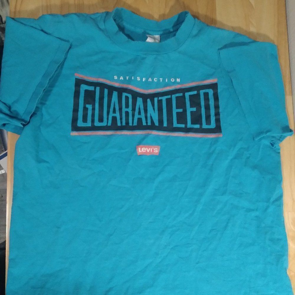 Vintage Single Stitch Levi's Satisfaction Guaranteed Logo T-Shirt
